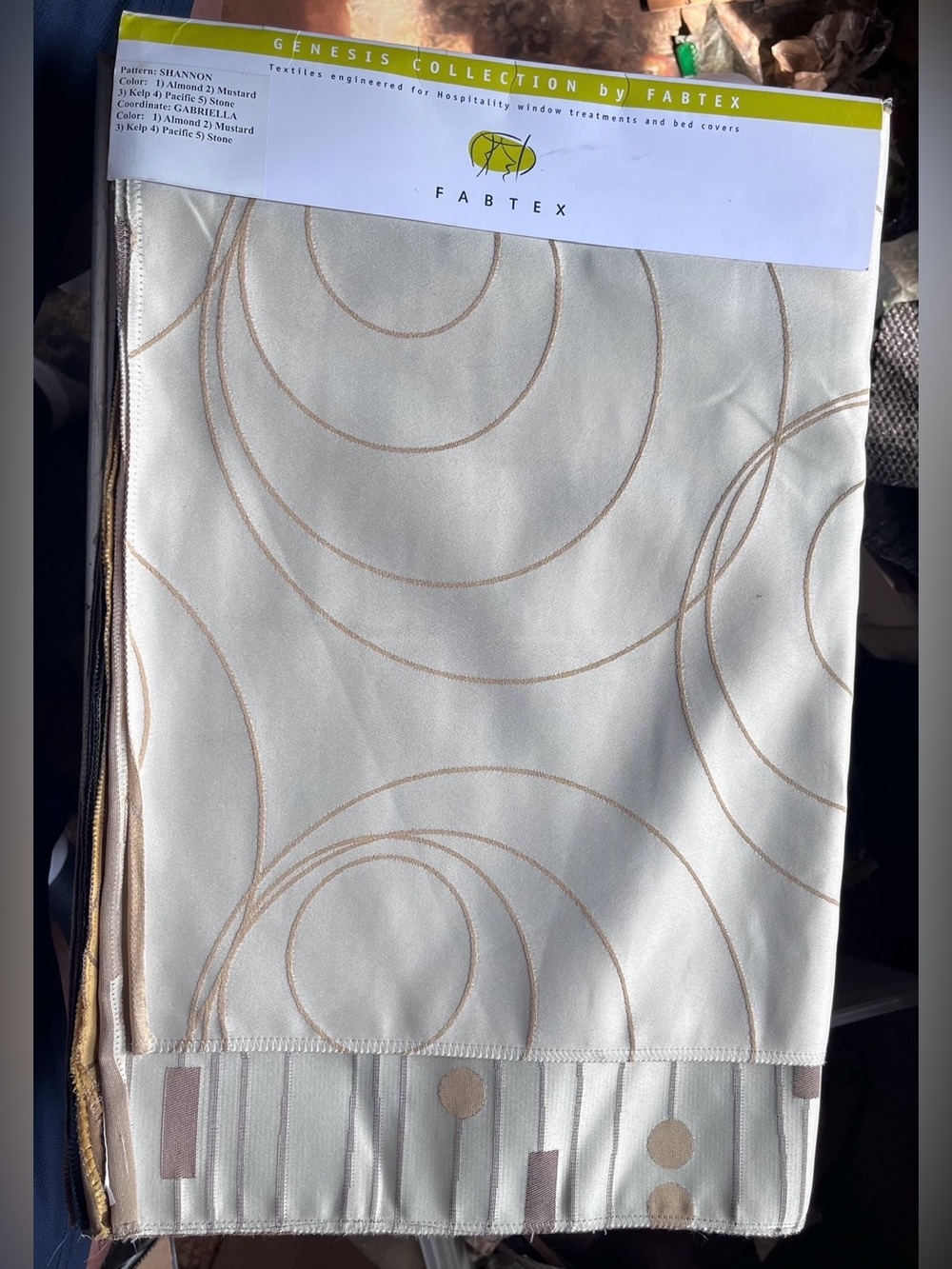 Fabtex Genesis Collection Shannon Gabriella Designer Fabric Swatch Sample Lot